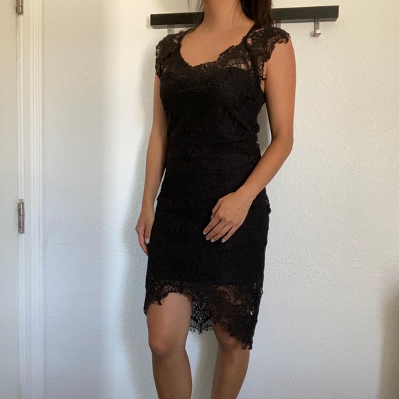 *HOST PICK!* Free People Black Peekaboo Slip Dress - Picture 8 of 14